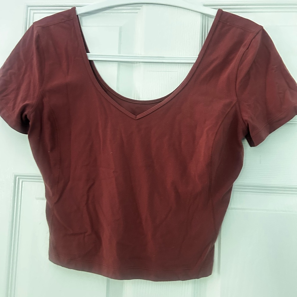 Lululemon Smoky Red Align Tee
